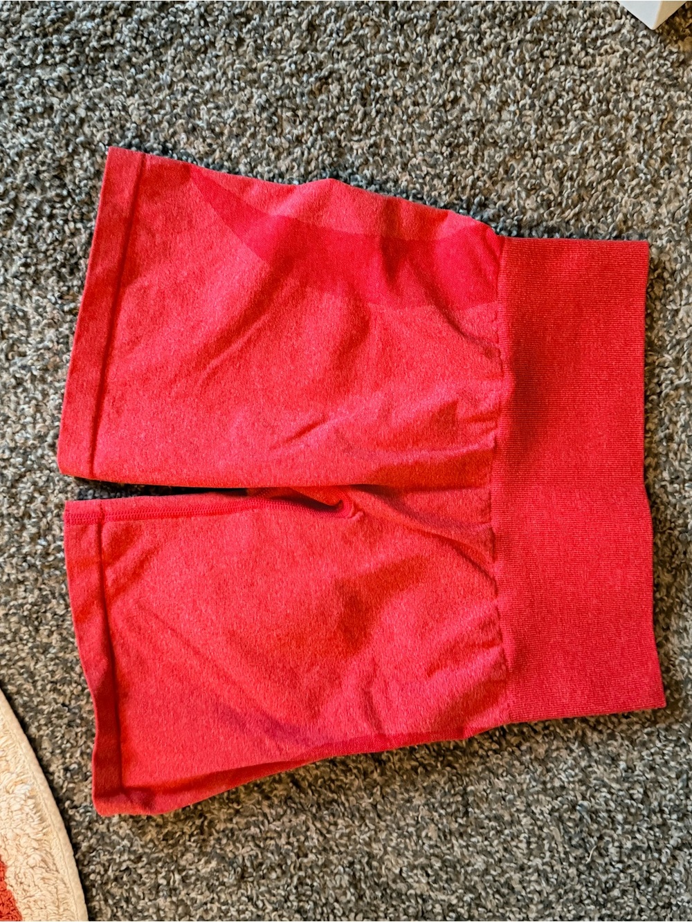 NVGTN Red High-Waist Athletic Bike Shorts
